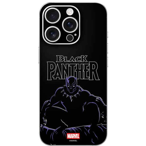 Marvel Black Panther Night Time Watch iPhone 16 Pro Skin